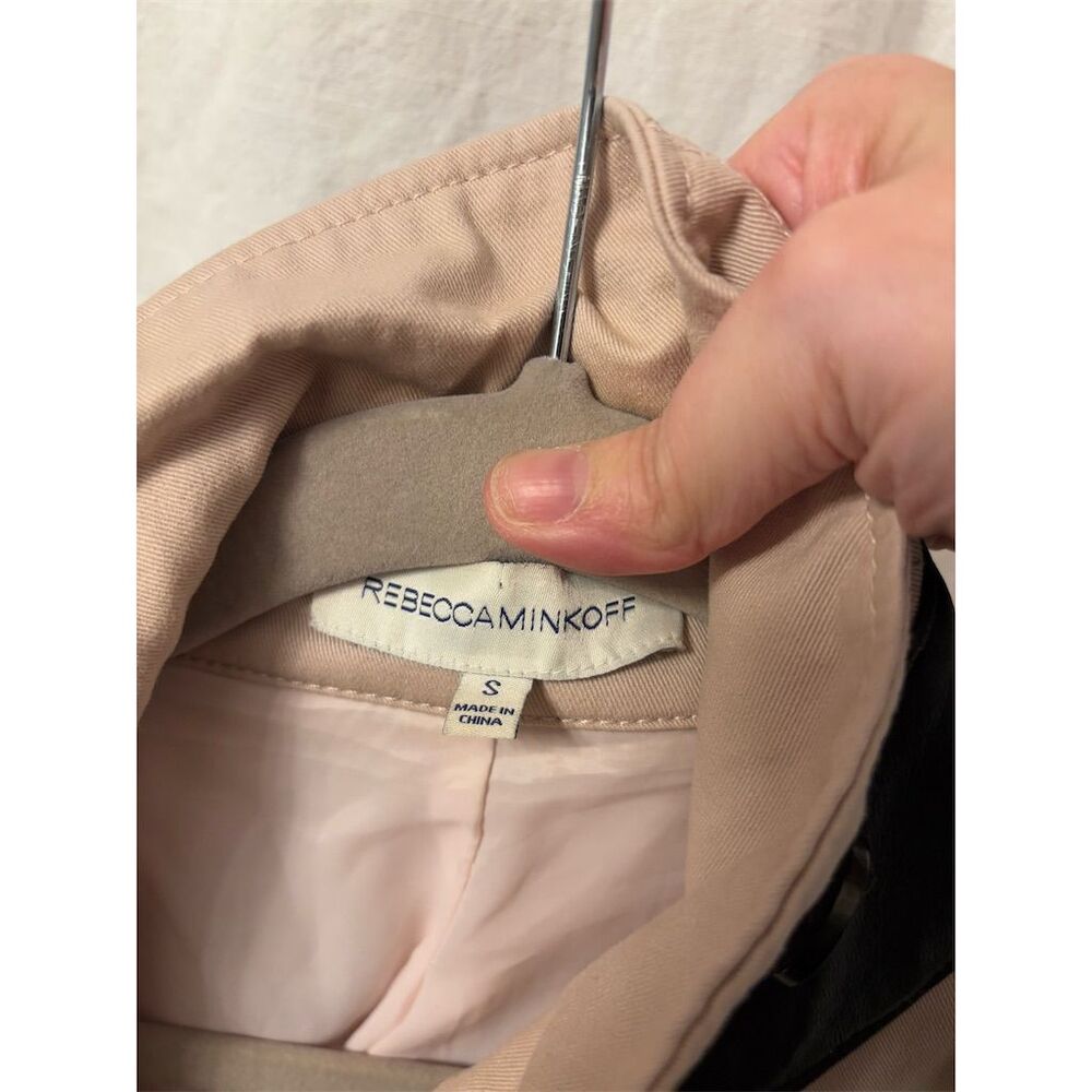 Rebecca Minkoff Women's Convertible Trench Coat Beige Size Small Standard - Picture 6 of 16